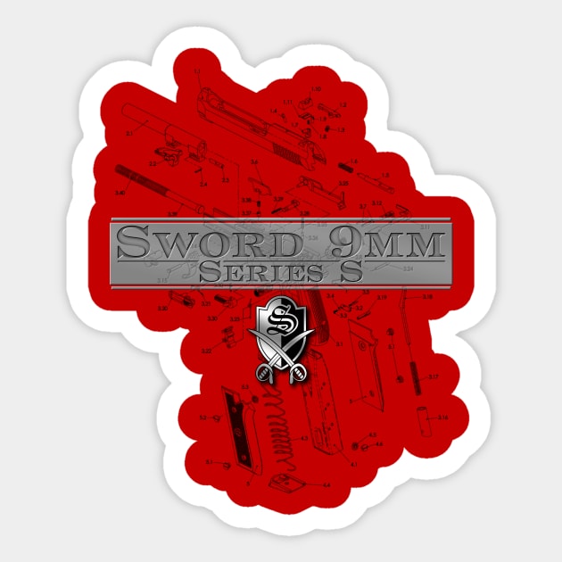 Sword 9mm Series S Diagram Sticker by Ekliptik